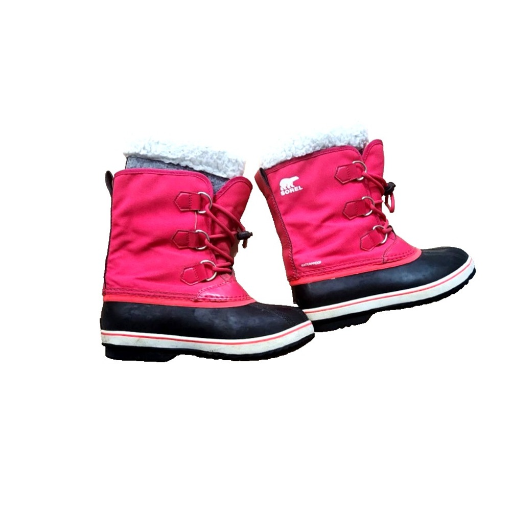 Sorel Kids‎ Yoot PAC Nylon Haute Pink Waterproof Snow boots Kids Size 4